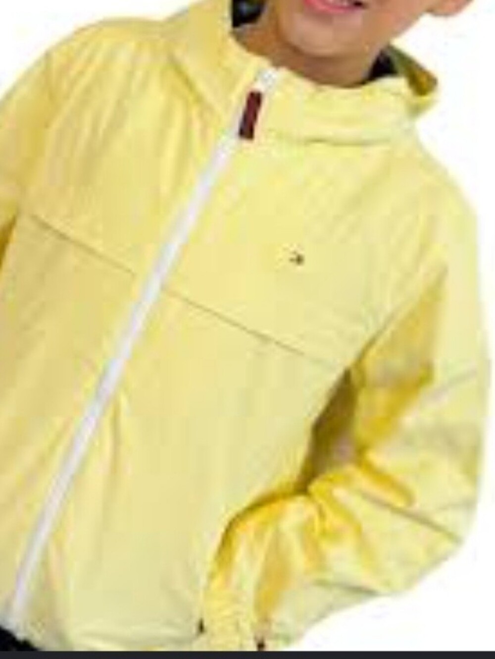 Tommy Hilfiger Kids Yellow Hooded Rain Jacket